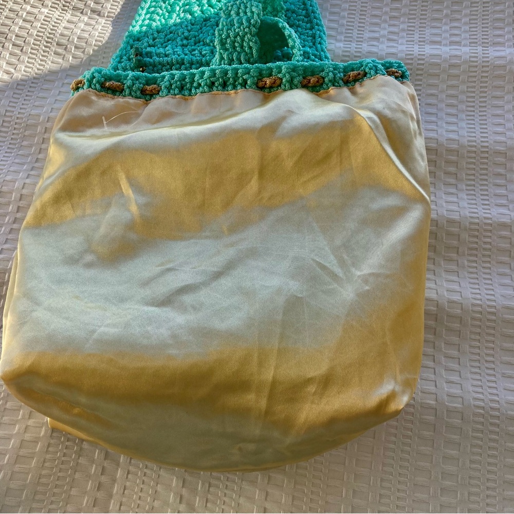 Crocheted Drawstring Backpack - image 7